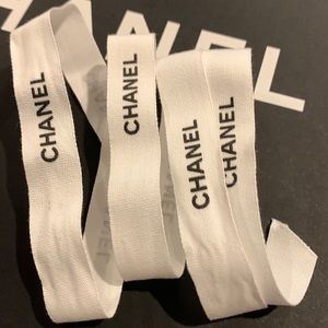 Chanel white ribbon